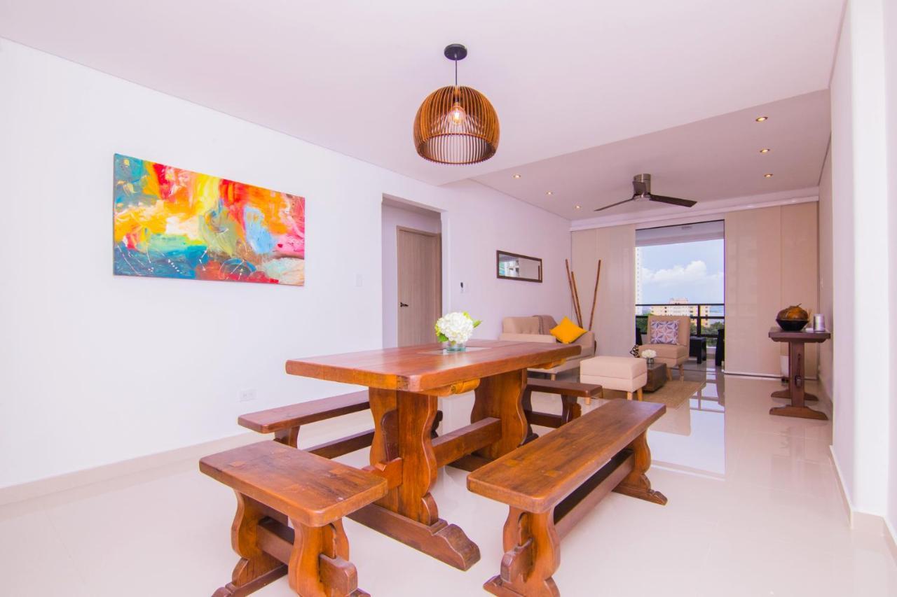 Apto Exclusivo En Bocagrande Frente Al Mar Cartagena Екстериор снимка